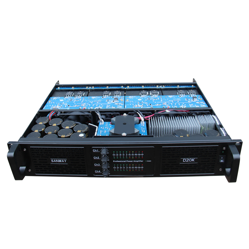 FP20000Q D20K Lớp DJ Bộ khuếch đại công suất 4 kênh